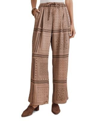 Splendid Valerie Pleated Printed Pants