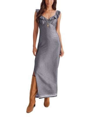 Splendid Baylee Lace Trim Maxi Dress