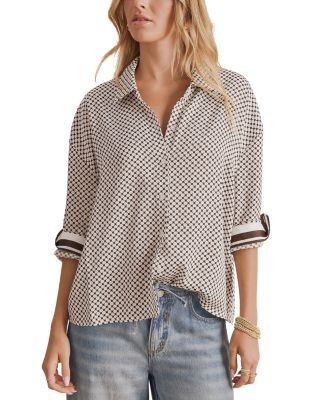 Splendid Clara Printed Button Down Shirt