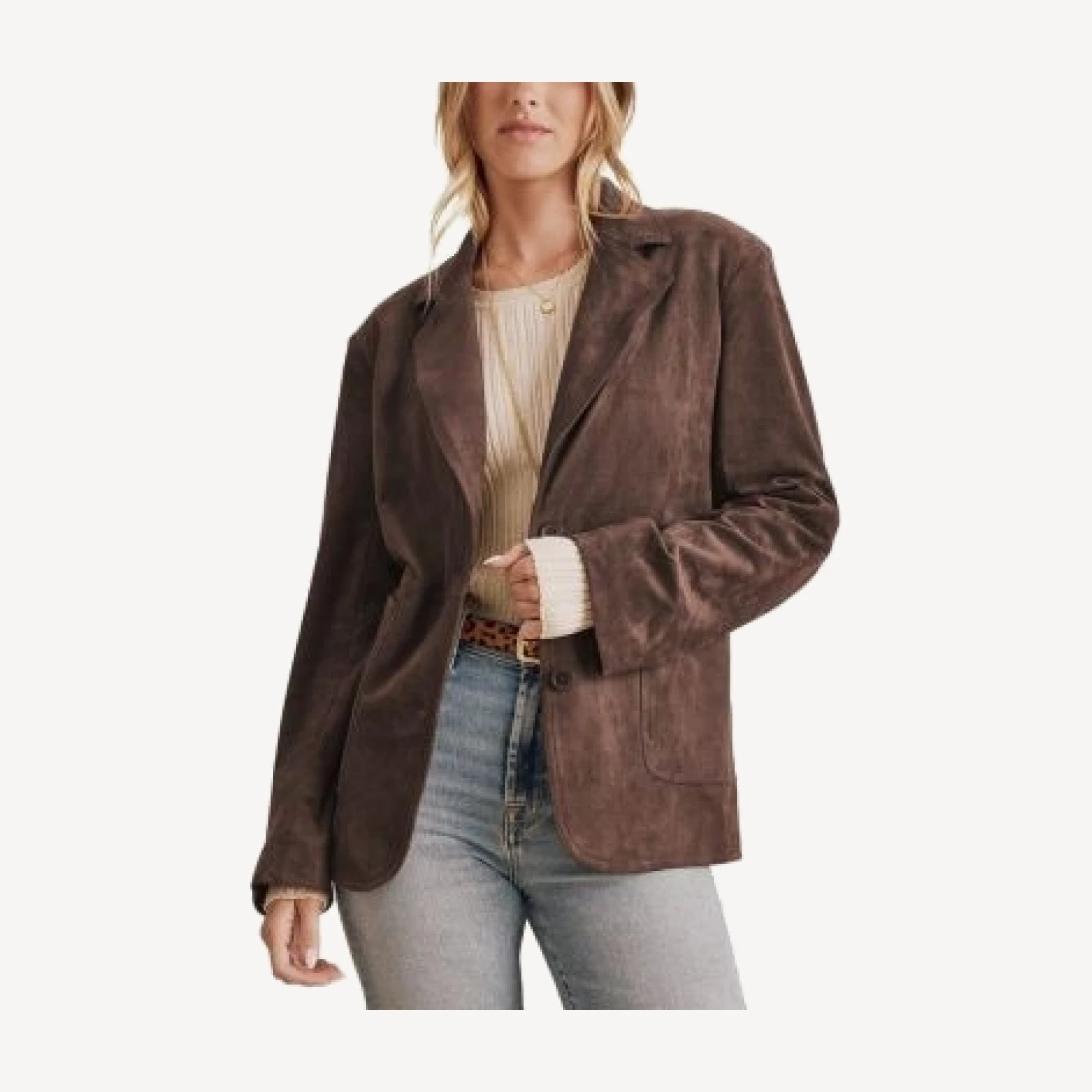 Splendid Ryder Faux Suede Blazer