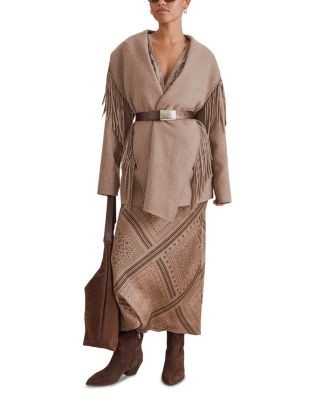 Splendid Sandra Fringe Open Front Jacket