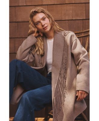 Splendid Sandra Fringe Open Front Jacket