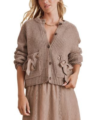 Splendid Selena Satin Tie Cardigan