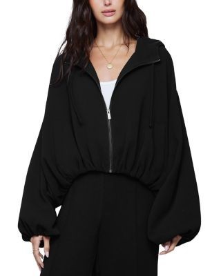 Splendid Jolene Bubble Hem Hooded Jacket
