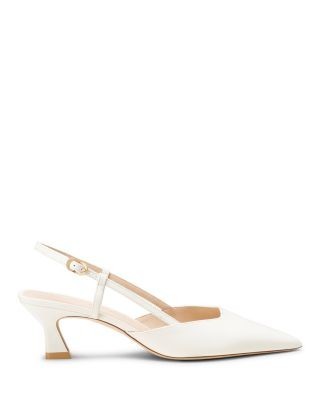 Stuart Weitzman Women's Vinnie 50 Slingback Kitten Heels