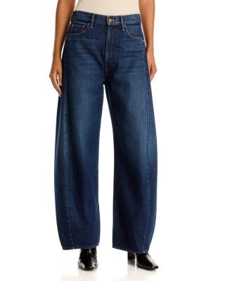Mother The Spoonful Nerdy High Rise Barrel Jeans in Fresh Squeezed