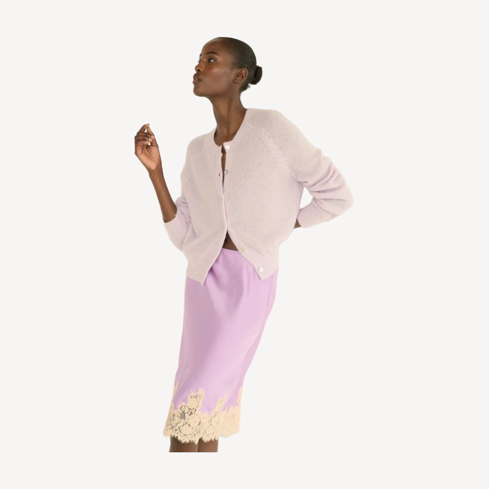 PETRA CARDIGAN -- VIOLET THISTLE