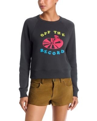 Mother The Itty Concert Cotton Sweatshirt