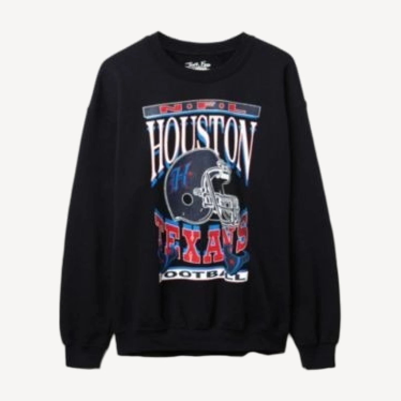 Junk Food Clothing Unisex Nfl Houston Texans Helmet Flea Market Crew Fleece