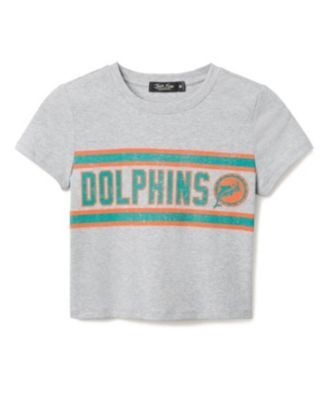 Junk Food Clothing Women's Nfl Miami Dolphins Sideline Baby Tee