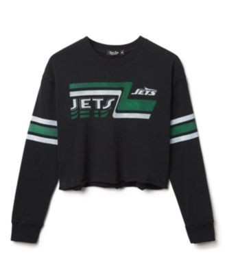 Junk Food Clothing Women's Nfl New York Jets Retro Crop Fleece