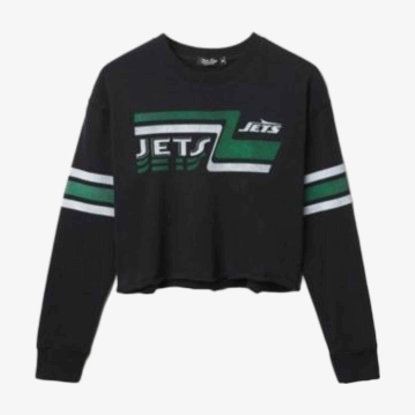 Junk Food Clothing Women's Nfl New York Jets Retro Crop Fleece