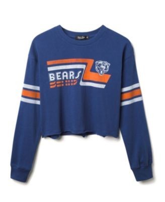 Junk Food Clothing Women's Nfl Chicago Bears Retro Crop Fleece