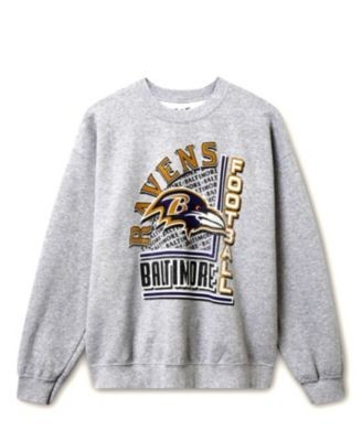 Junk Food Clothing Unisex Nfl Baltimore Ravens Backfield Flea Market Crew Fleece Sweatshirt