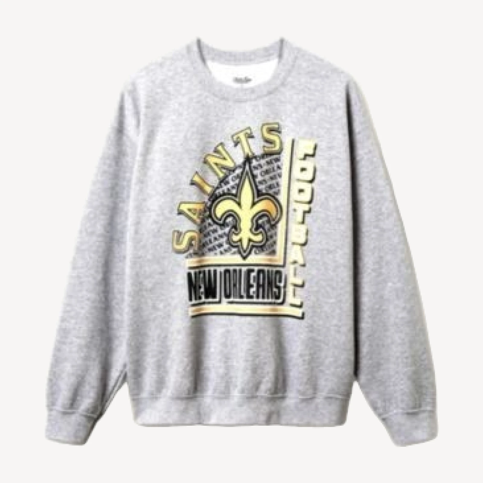 Junk Food Clothing Unisex Nfl New Orleans Saints Backfield Flea Market Crew Fleece Sweatshirt