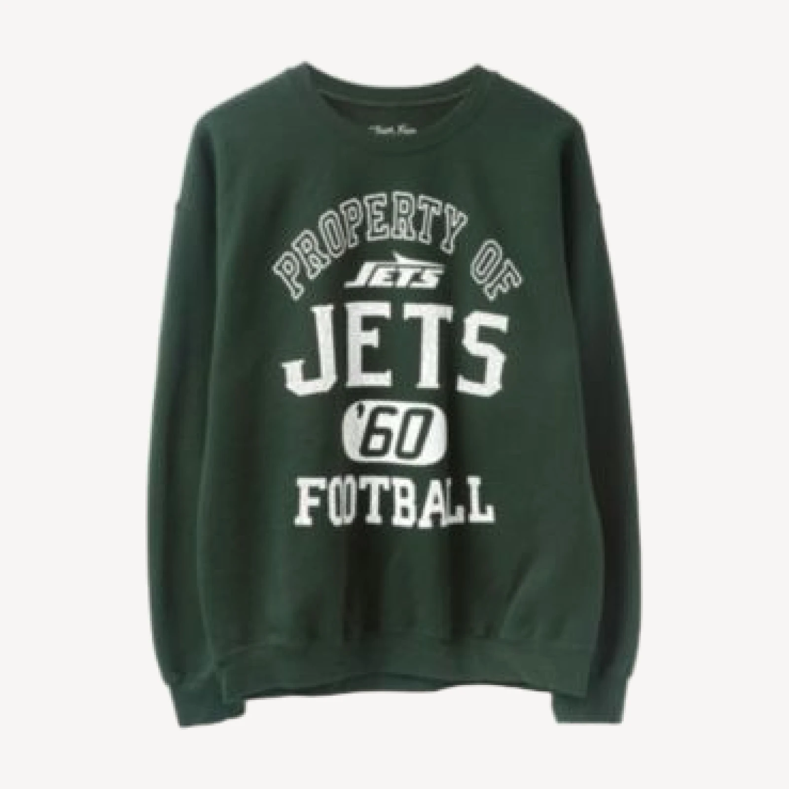 Junk Food Clothing Unisex Nfl New York Jets Backfield Flea Market Crew Fleece