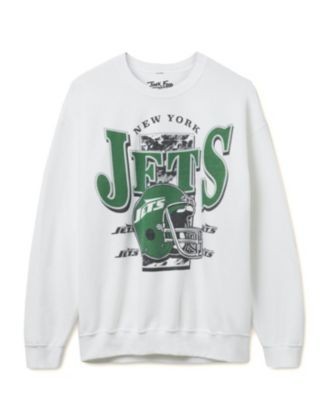 Junk Food Clothing Unisex Nfl New York Jets Conversion Flea Market Crew Fleece
