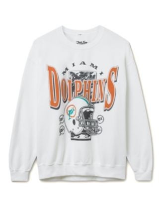 Junk Food Clothing Unisex Nfl Miami Dolphins Conversion Flea Market Crew Fleece