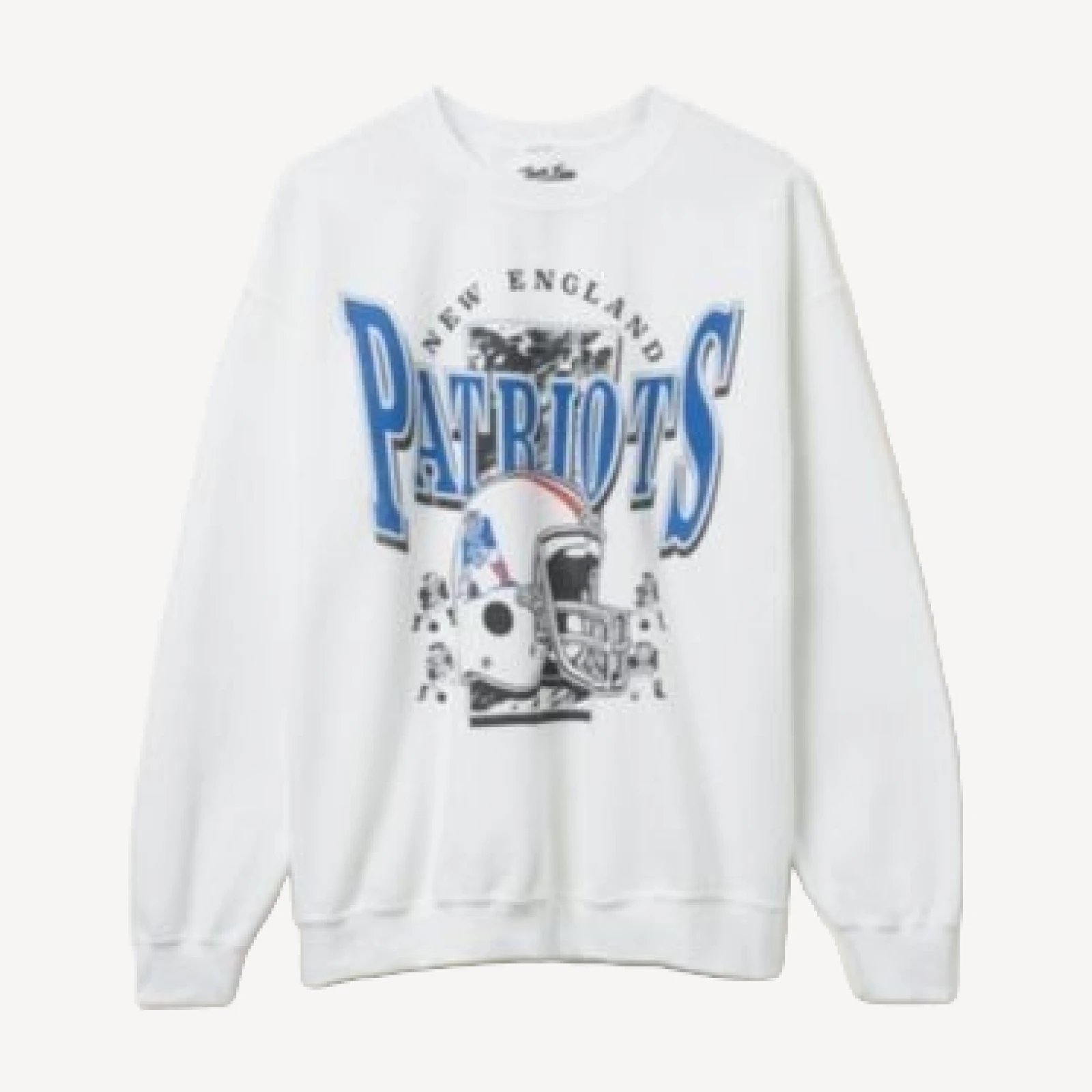 Junk Food Clothing Unisex Nfl New England Patriots Conversion Flea Market Crew Fleece