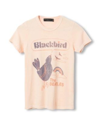 Junk Food Clothing Women's The Beatles Blackbird Original Tee