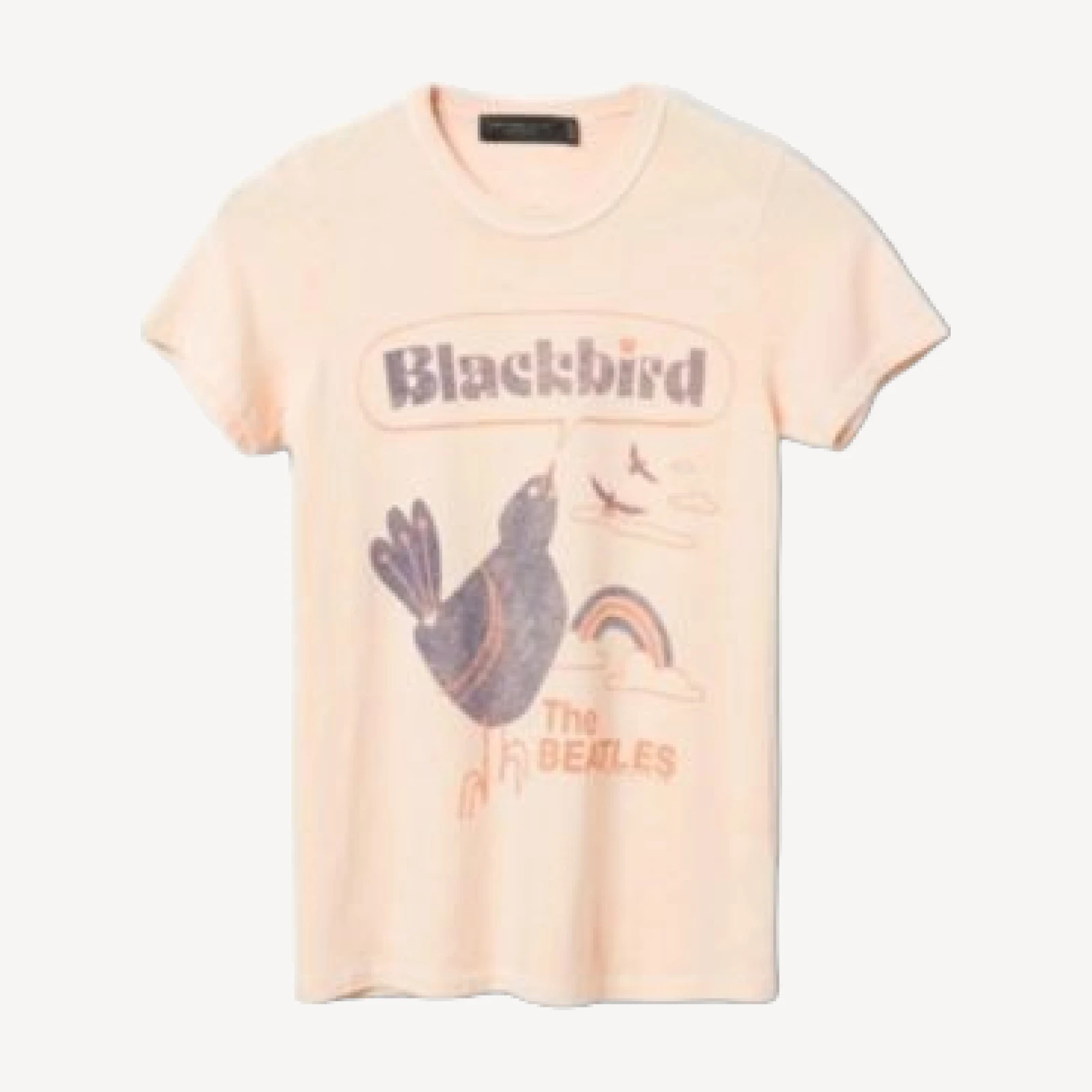 Junk Food Clothing Women's The Beatles Blackbird Original Tee