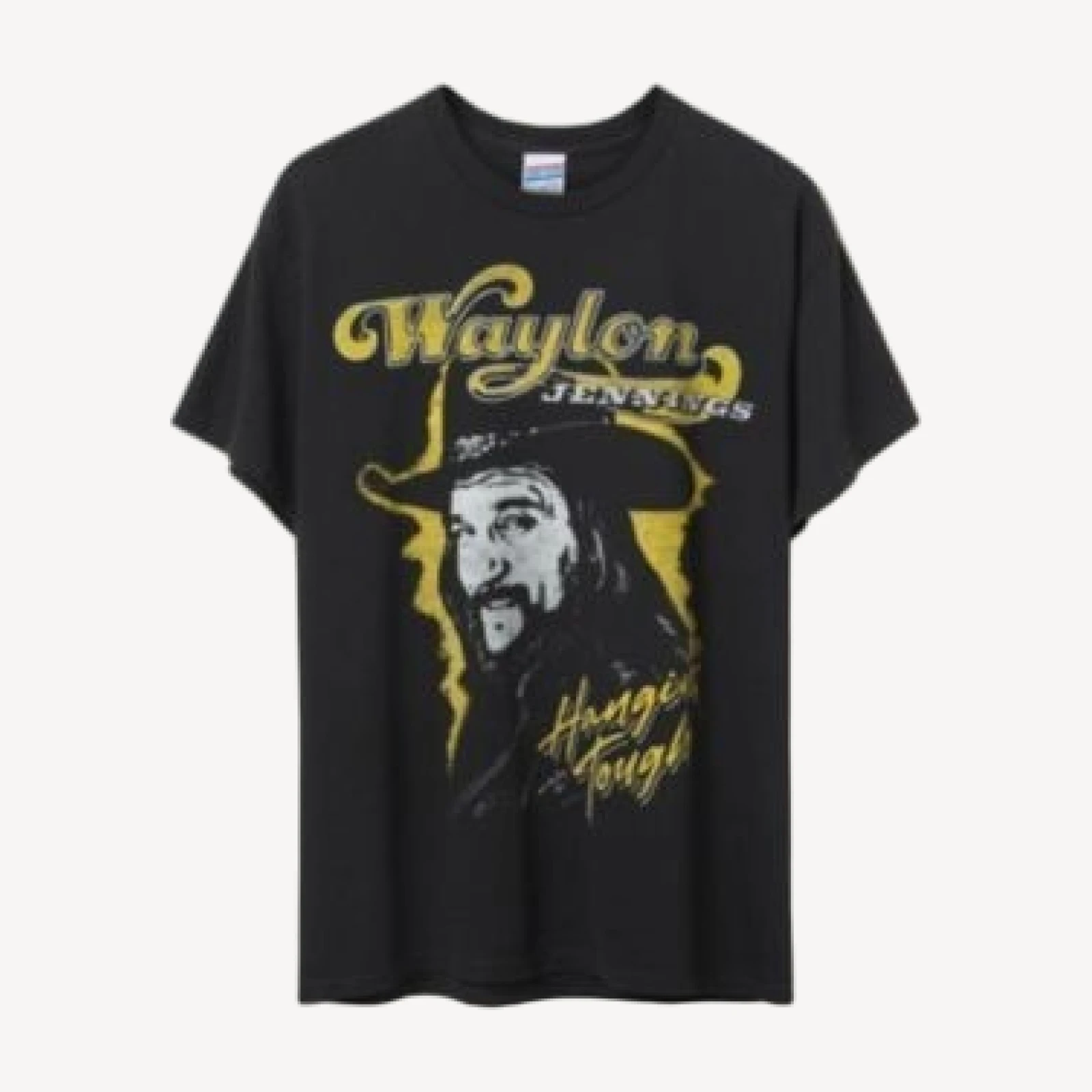 Junk Food Clothing Unisex Waylon Jennings Hangin' Tough Flea Market Tee