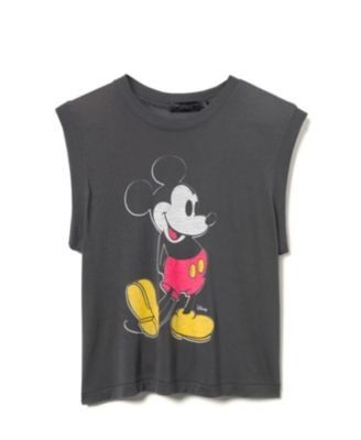 Junk Food Clothing Women's Classic Mickey Vintage-Like Tissue Tank