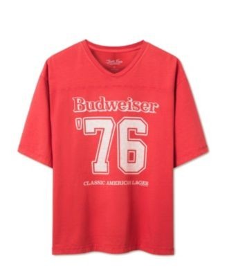 Junk Food Clothing Unisex Budweiser King of Beers '76 Hockey Tee