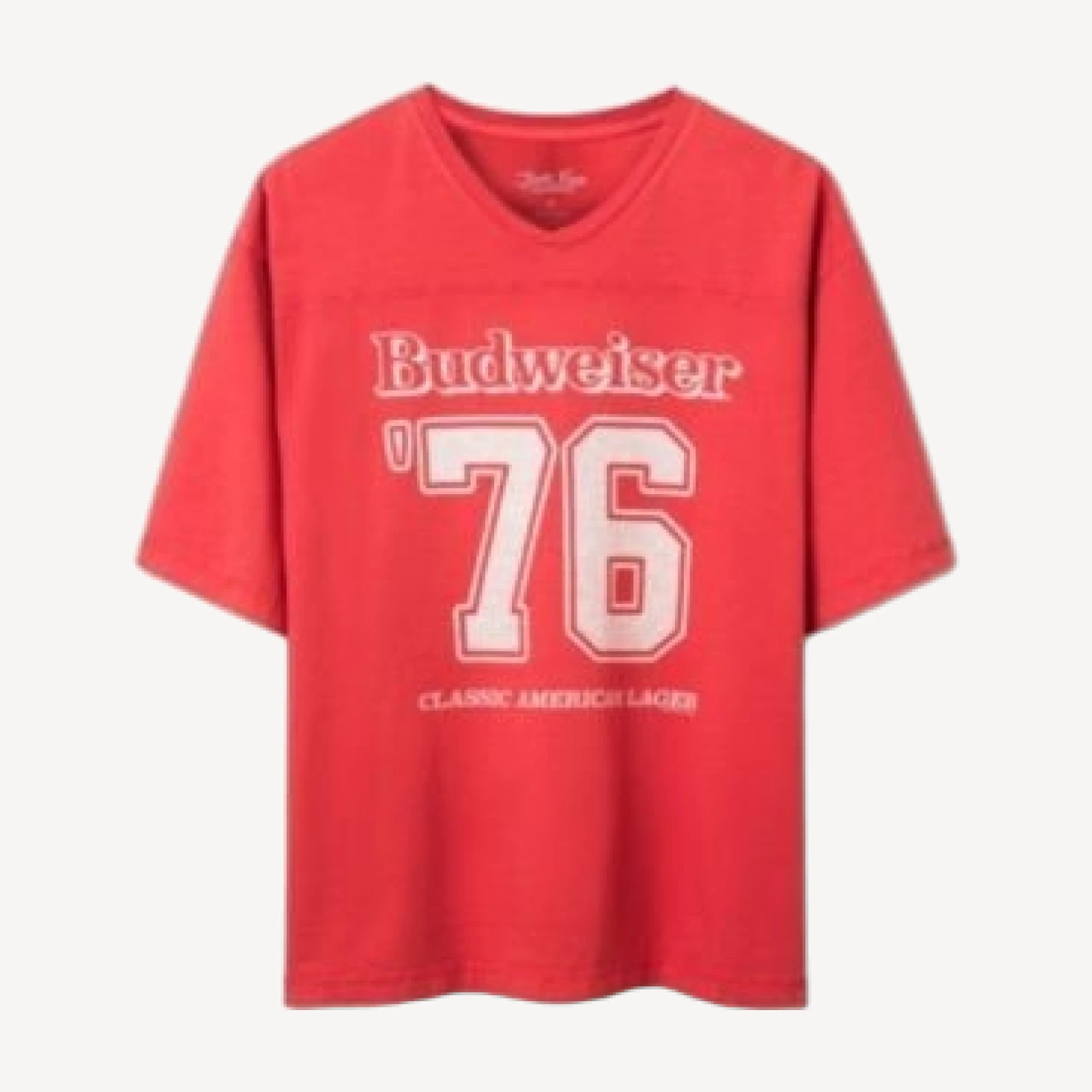 Junk Food Clothing Unisex Budweiser King of Beers '76 Hockey Tee