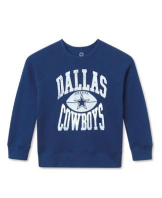Junk Food Clothing Unisex Nfl Dallas Cowboys Hot Route Raglan Fleece - Little Kid, Big Kid
