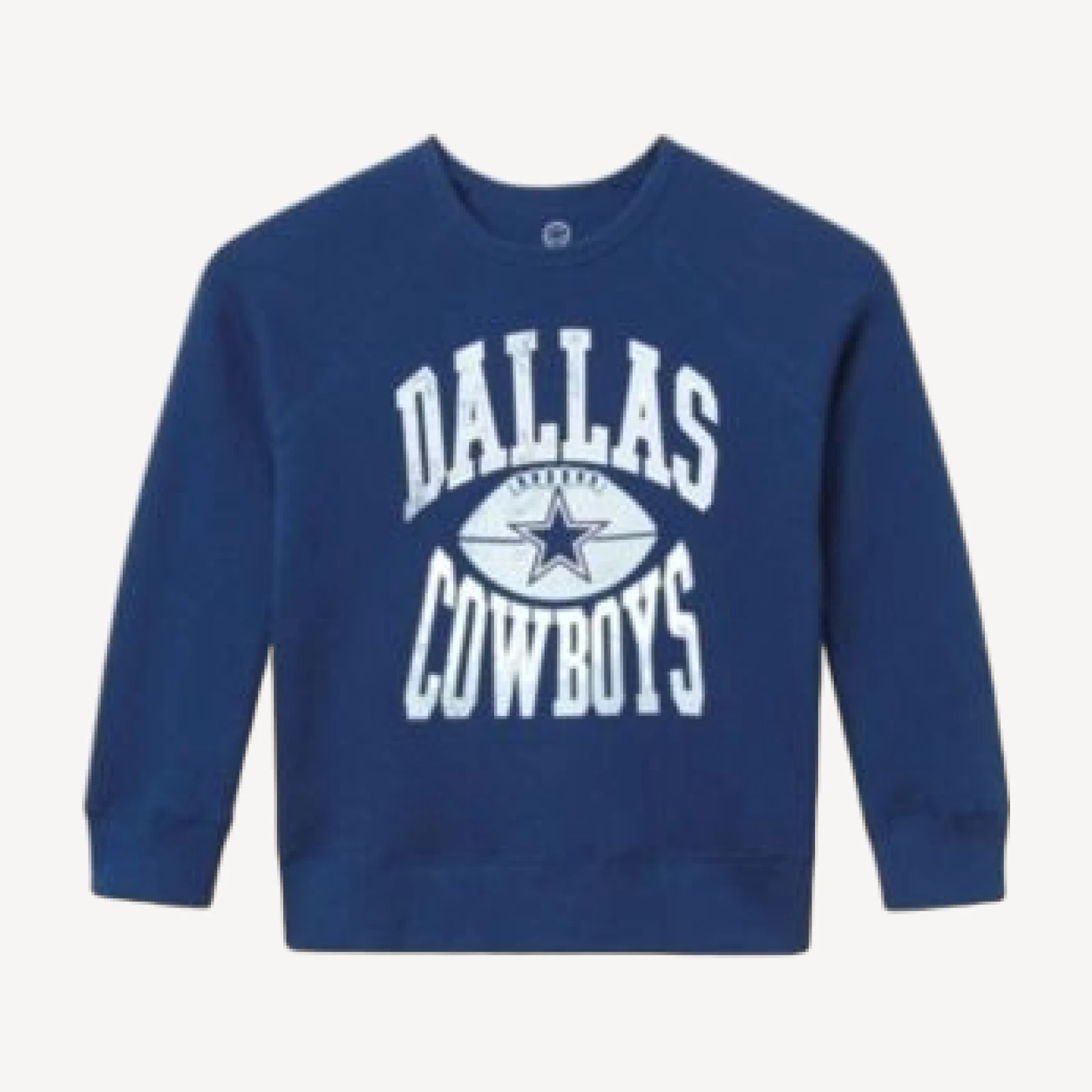 Junk Food Clothing Unisex Nfl Dallas Cowboys Hot Route Raglan Fleece - Little Kid, Big Kid