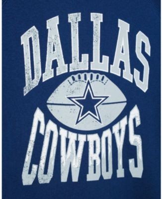 Junk Food Clothing Unisex Nfl Dallas Cowboys Hot Route Raglan Fleece - Little Kid, Big Kid