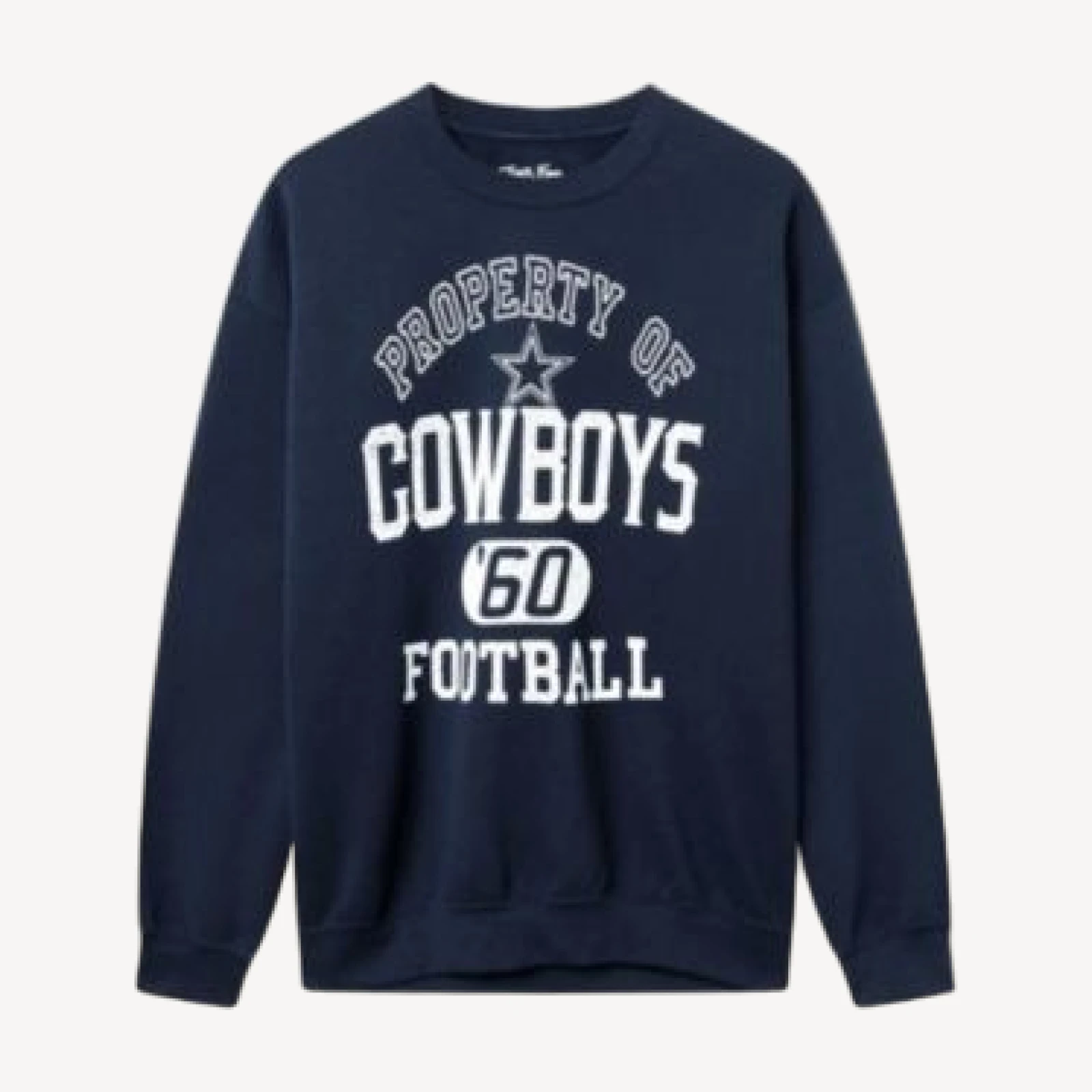 Junk Food Clothing Unisex Nfl Dallas Cowboys Property Flea Market Crew Fleece Sweatshirt