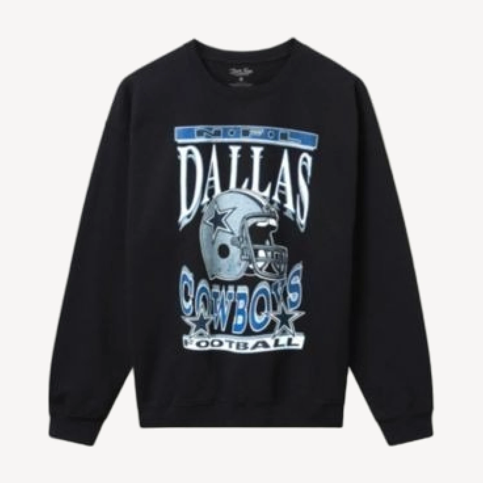 Junk Food Clothing Unisex Nfl Dallas Cowboys Helmet Flea Market Crew Fleece