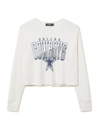 Junk Food Clothing Women's Nfl Dallas Cowboys Slant Crop Thermal