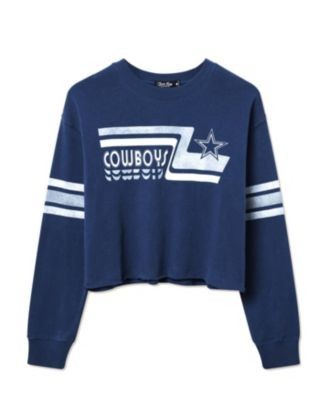 Junk Food Clothing Women's Nfl Dallas Cowboys Retro Crop Fleece