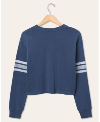 Junk Food Clothing Women's Nfl Dallas Cowboys Retro Crop Fleece