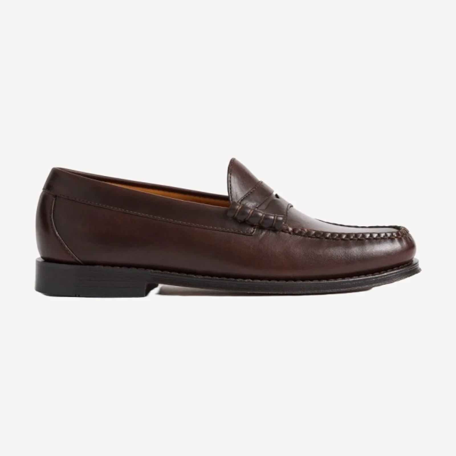Brown Leather G.H.BASS X Buck Mason Larson Loafer