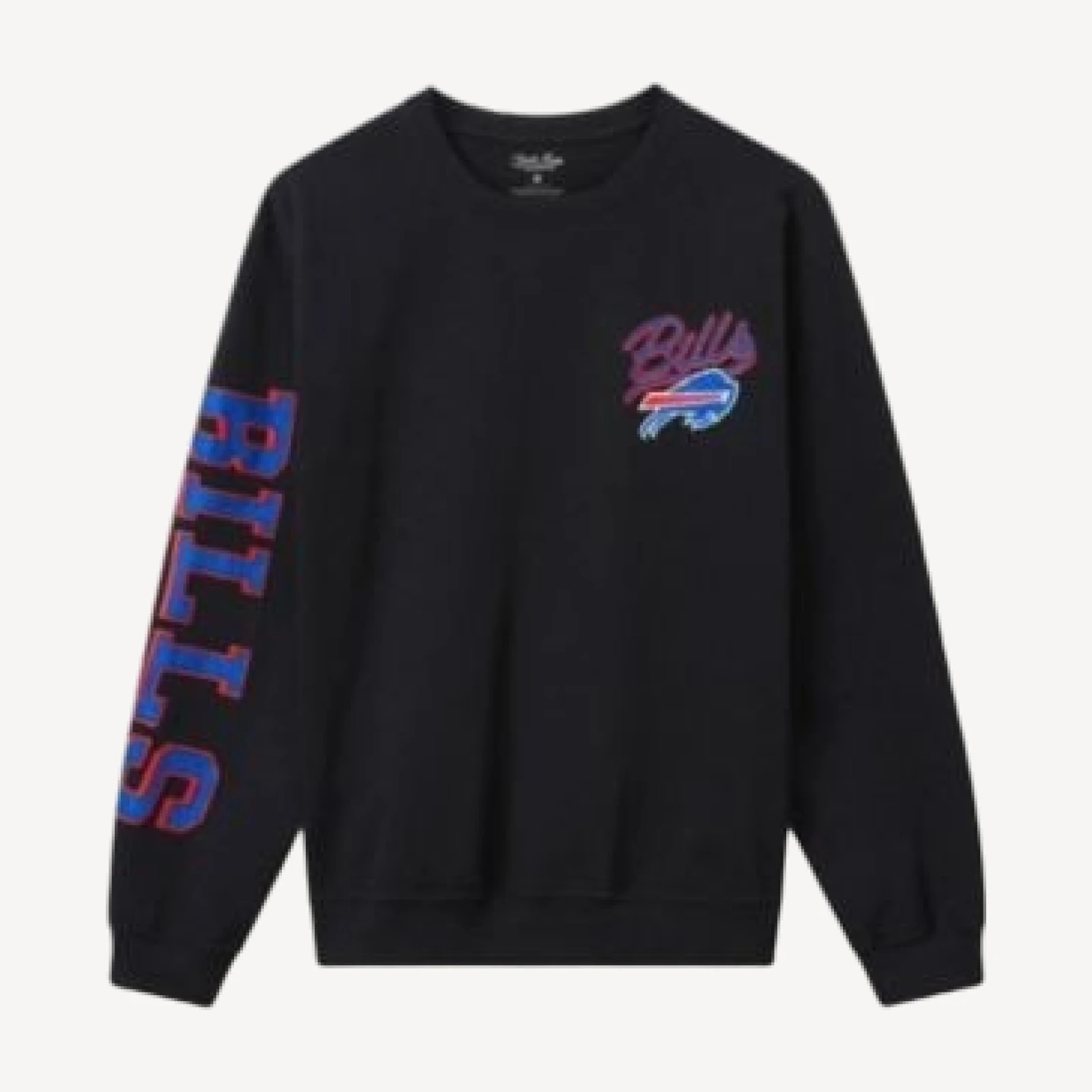 Junk Food Clothing Unisex Nfl Buffalo Bills Glitter Flea Market Crew Fleece