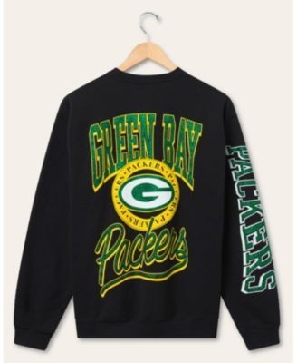 Junk Food Clothing Unisex Nfl Green Bay Packers Glitter Flea Market Crew Fleece Sweatshirt