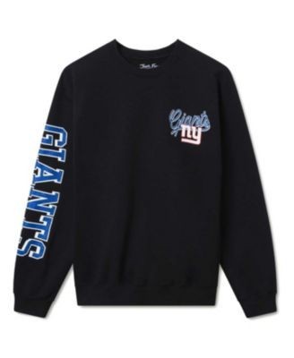 Junk Food Clothing Unisex Nfl New York Giants Glitter Flea Market Crew Fleece Sweatshirt