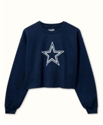 Junk Food Clothing Women's Nfl Dallas Cowboys Bling Flea Market Crop Fleece