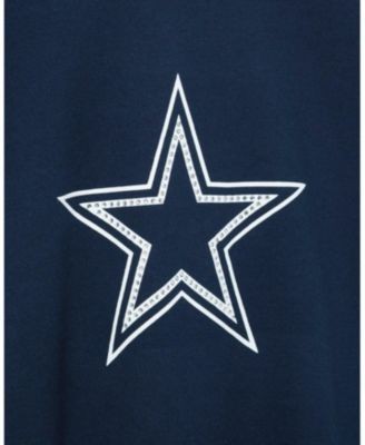 Junk Food Clothing Women's Nfl Dallas Cowboys Bling Flea Market Crop Fleece