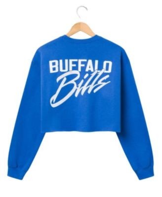 Junk Food Clothing Women's Nfl Buffalo Bills Bling Flea Market Crop Fleece
