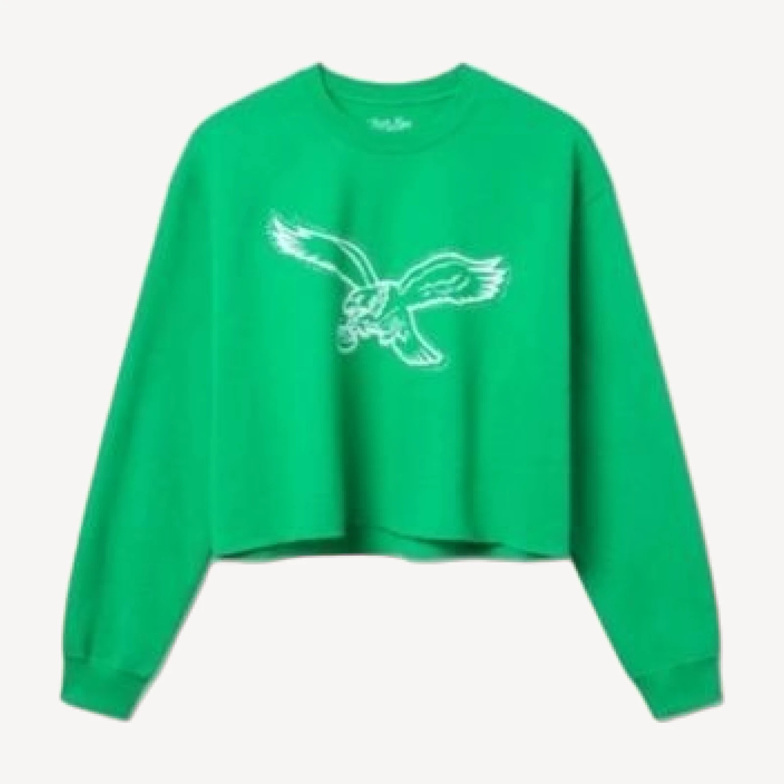 Junk Food Clothing Women's Nfl Philadelphia Eagles Bling Flea Market Crop Fleece