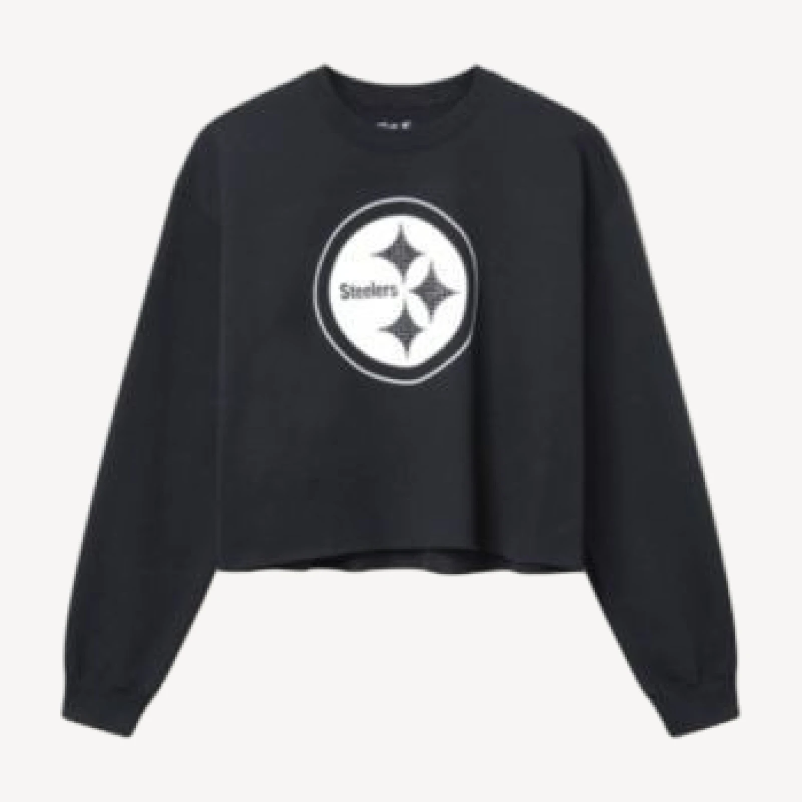 Junk Food Clothing Women's Nfl Pittsburgh Steelers Bling Flea Market Crop Fleece