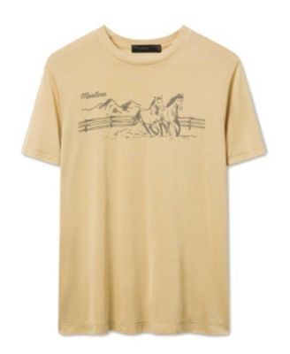 Junk Food Clothing Women's Montana Horses Vintage Tissue Tee