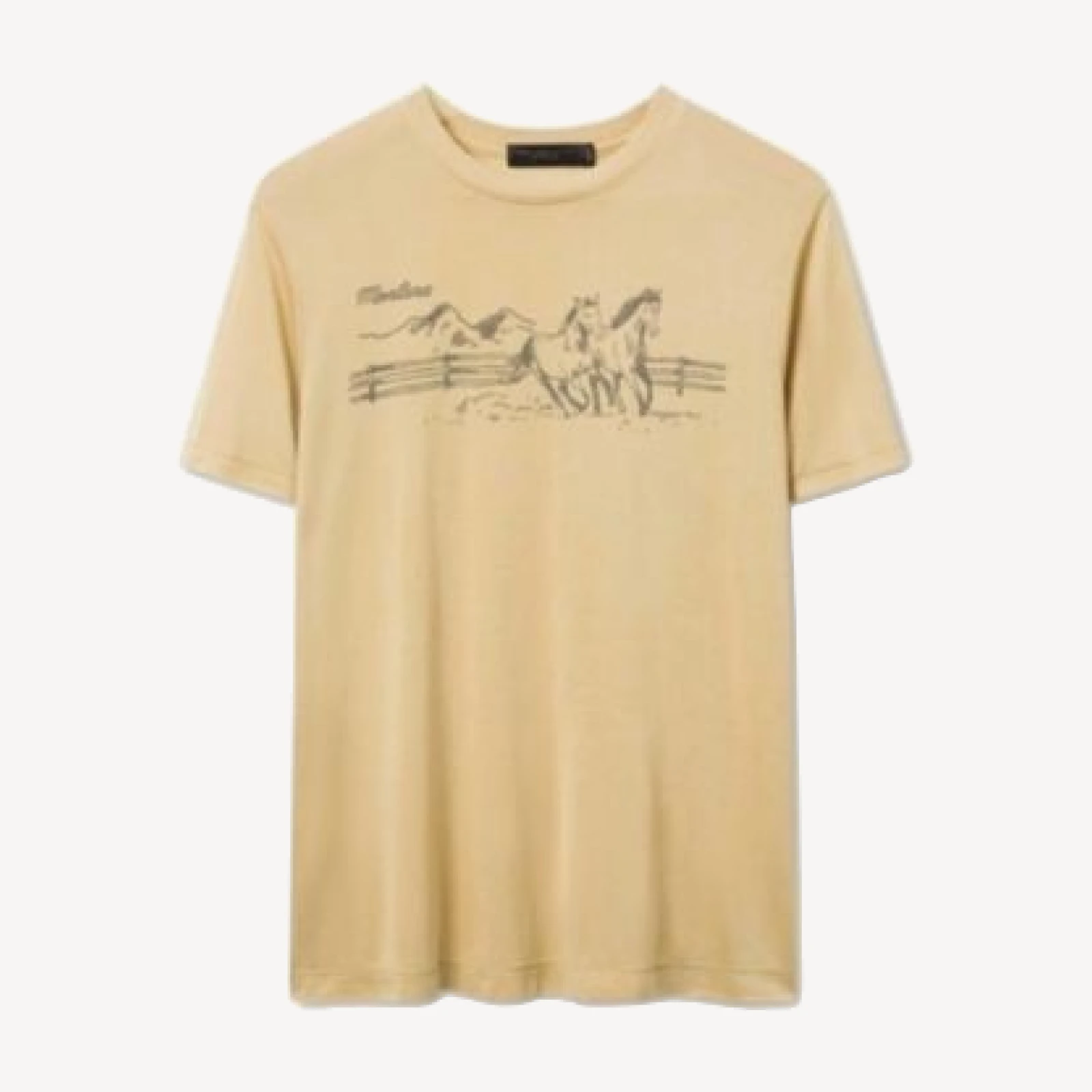 Junk Food Clothing Women's Montana Horses Vintage Tissue Tee