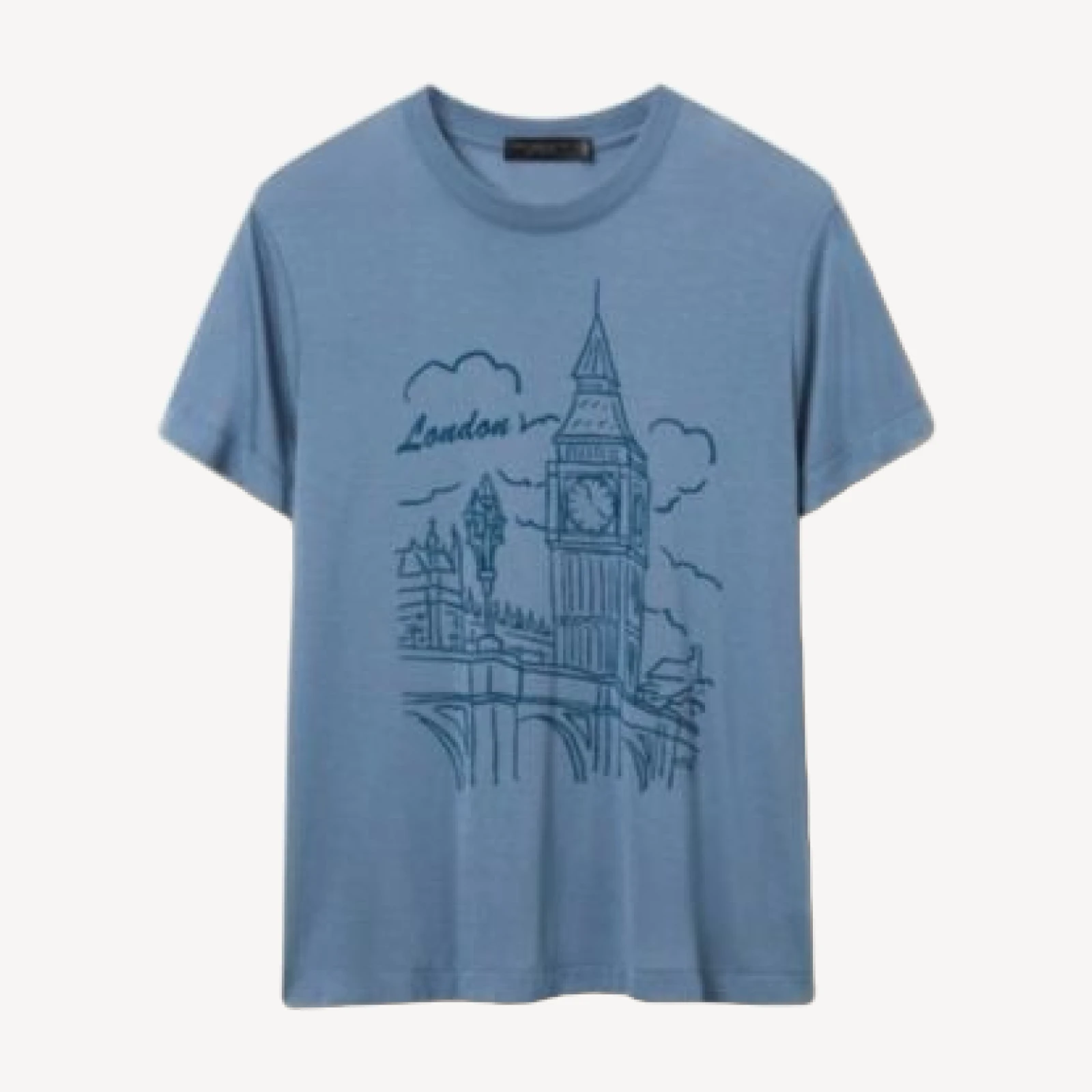 Junk Food Clothing Women's London Big Ben Vintage Tissue Tee