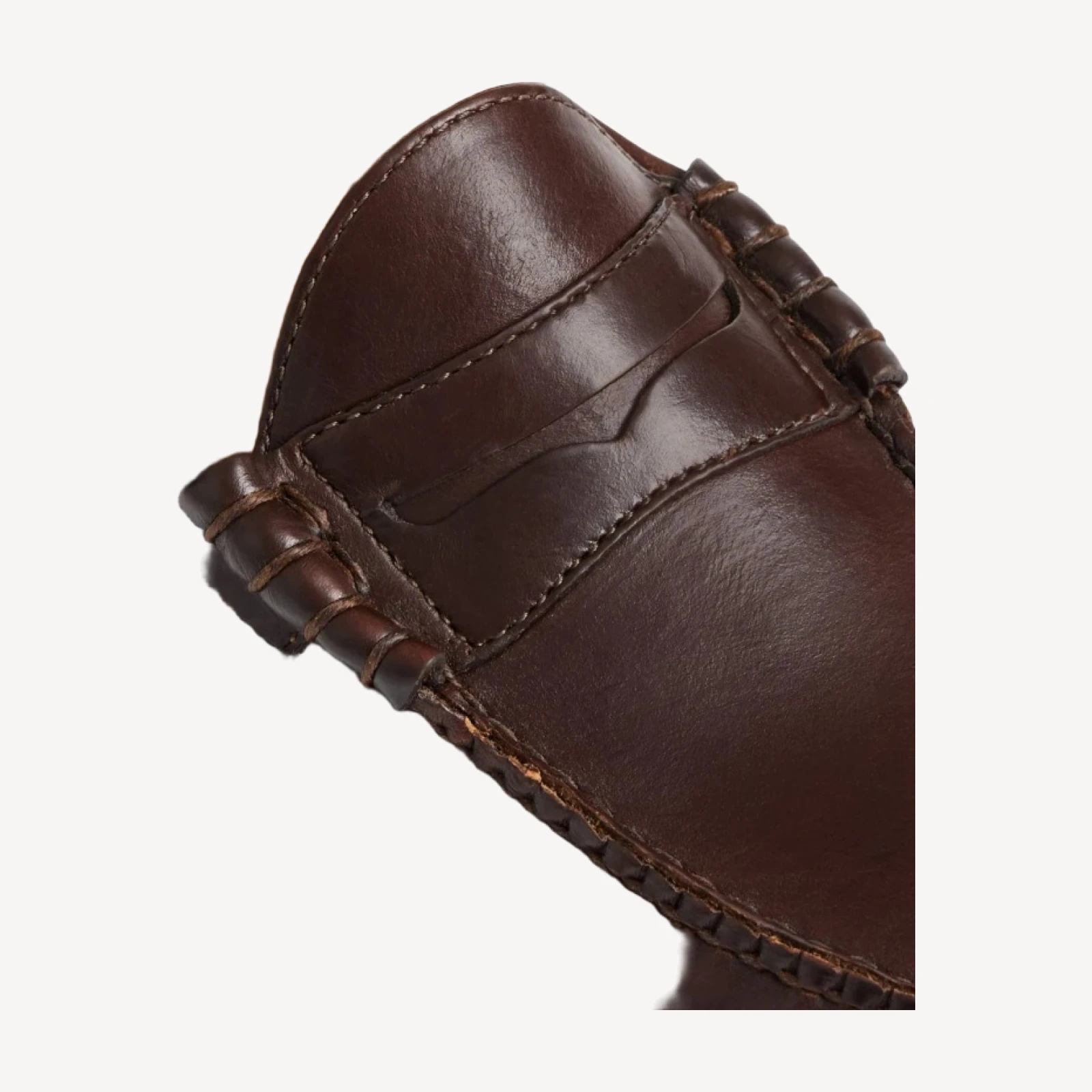 Brown Leather G.H.BASS X Buck Mason Larson Loafer